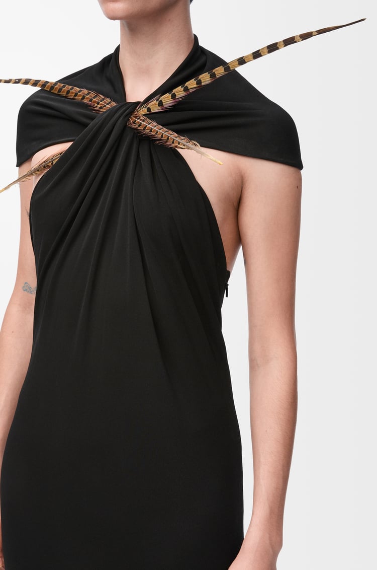 LOEWE Robe en viscose Noir