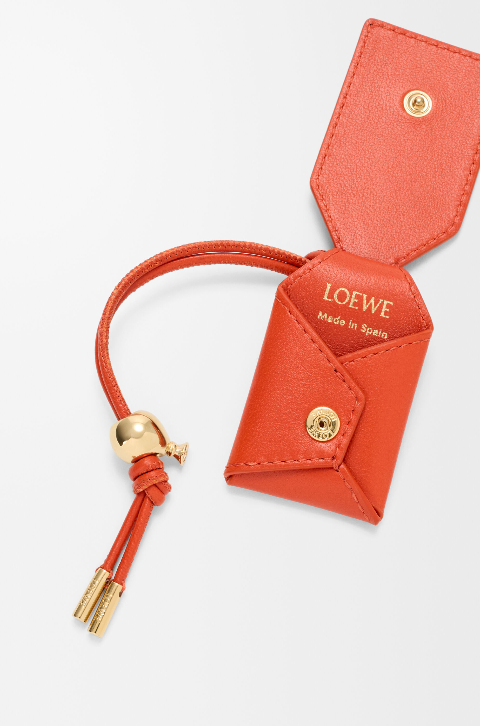 Mini Featherlight Puzzle bag in lizard and nappa lambskin Orange