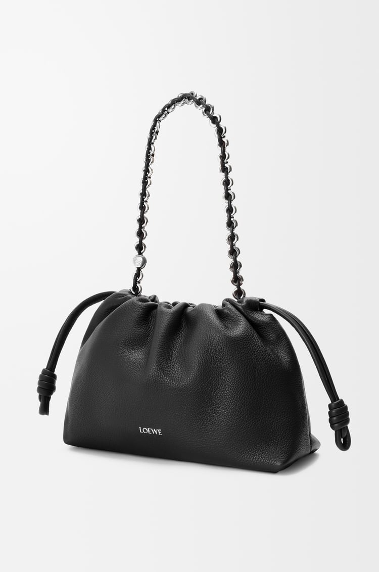 LOEWE Medium Flamenco purse in fine grained calfskin Black