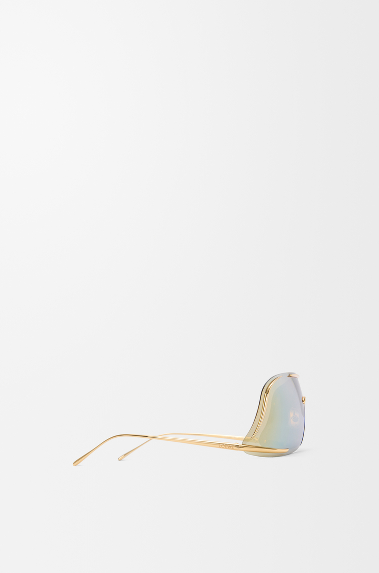 LOEWE Shield Mask sunglasses Gold