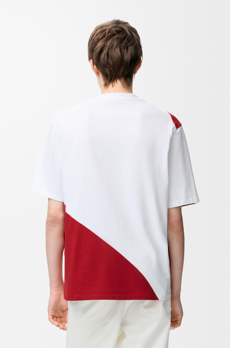 LOEWE Loose fit T-shirt in cotton White/Red