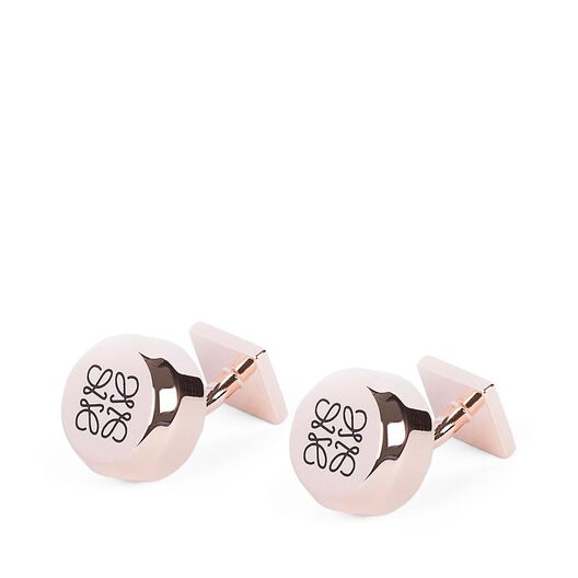 LOEWE Round Cufflink Rose Gold LOEWE Round Cufflink Rose Gold all