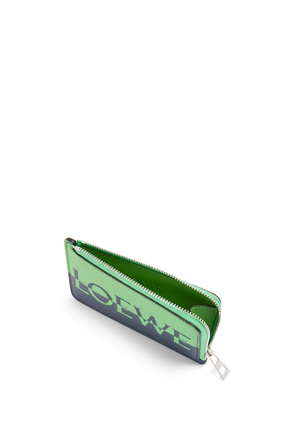 LOEWE Signature coin cardholder in calfskin Apple Green/Deep Navy plp_rd