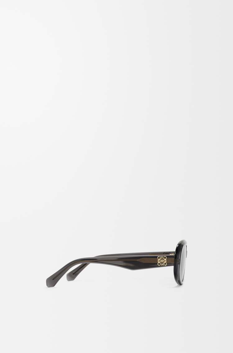 LOEWE Mini Anagram Steps Rectangular sunglasses Transparent Asphalt