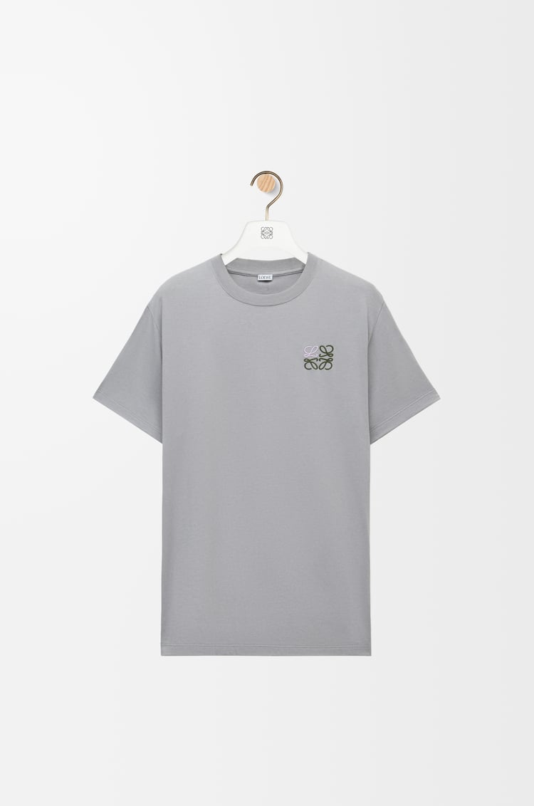 LOEWE Regular fit T-shirt in cotton Medium Grey