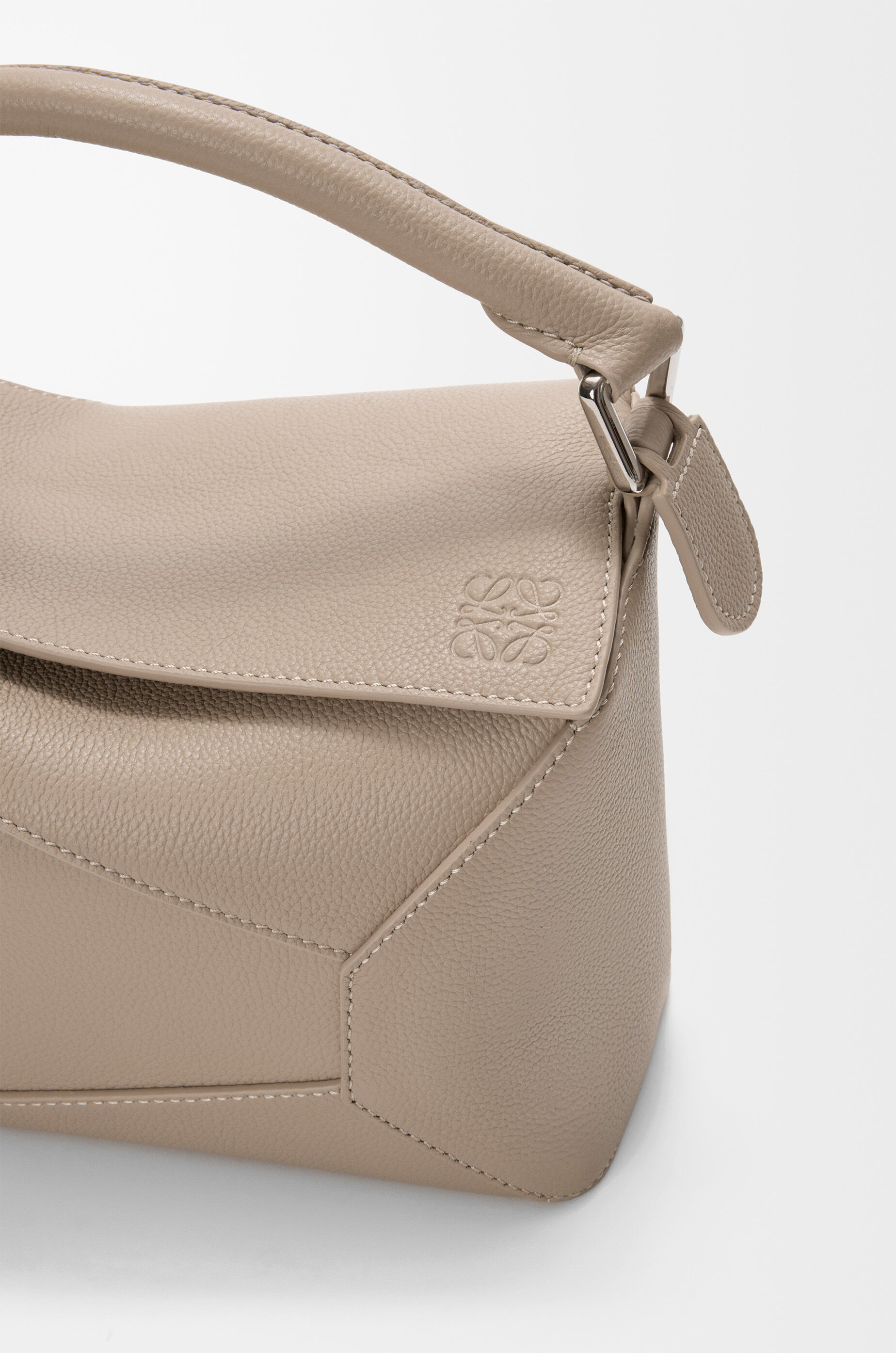 Small Puzzle Edge bag in soft grained calfskin Brown - LOEWE USA