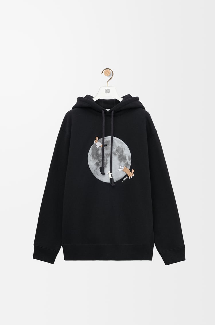 LOEWE Relaxed fit hoodie in cotton Black
