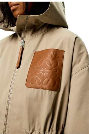 LOEWE Hooded jacket in cotton Sandstone plp_rd