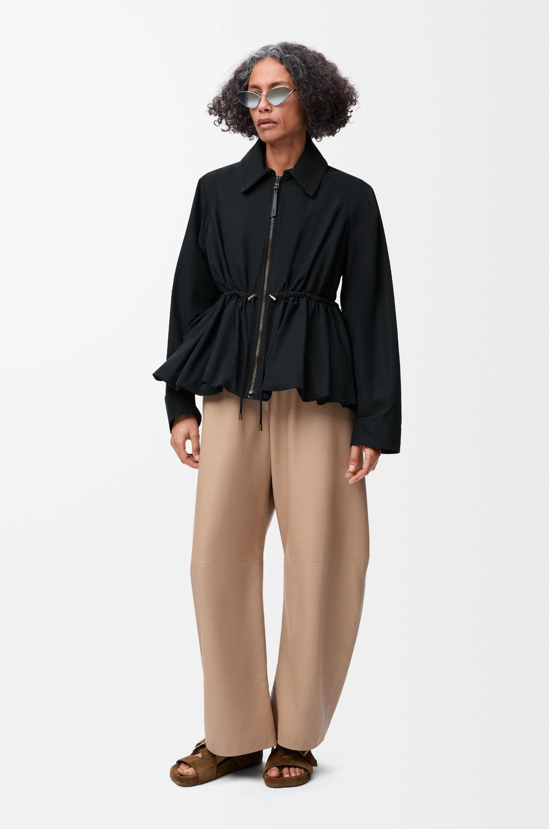 【関税&送料込】Loewe Sand Cotton Blend Jacket SchaferandweinerShops GB - Jacket with logo Loewe - sac