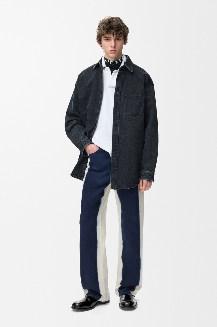 LOEWE Sobrecamisa Anagram en denim Negro