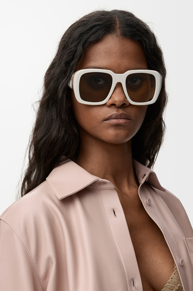 LOEWE Sierra Square sunglasses White
