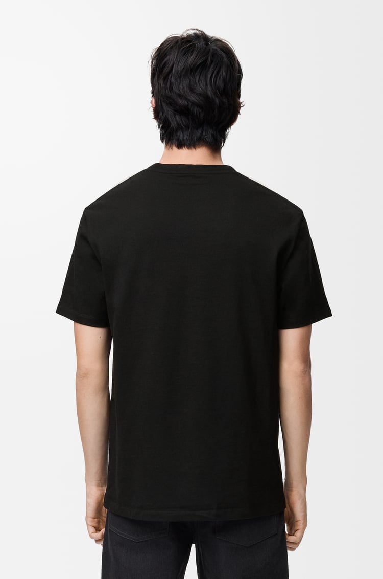 LOEWE 릴랙스 핏 티셔츠 - 코튼 블랙/멀티컬러