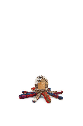 LOEWE Octopus charm in upcycled textile and calfskin Multicolor plp_rd
