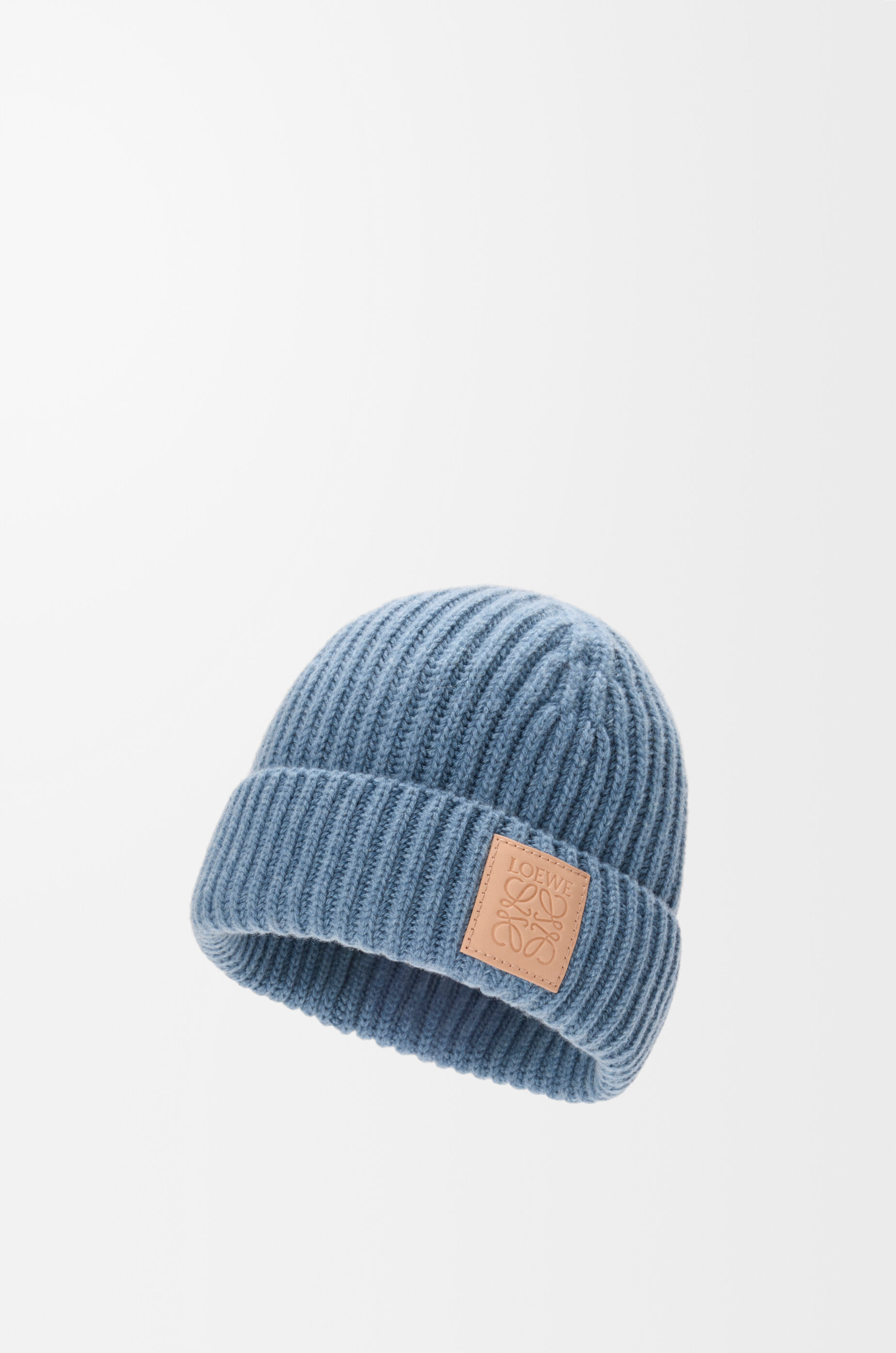 Beanie in cashmere Blue - LOEWE USA Official Website