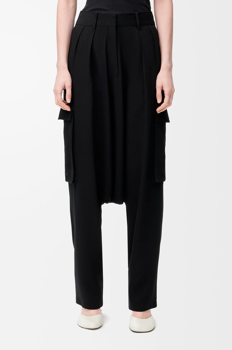 LOEWE Pantalón en viscosa elástica Negro