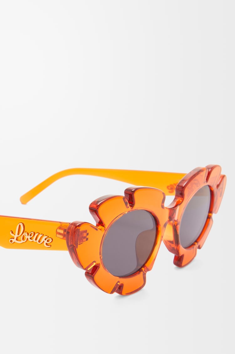 LOEWE Gafas de sol Flower Naranja Transparente
