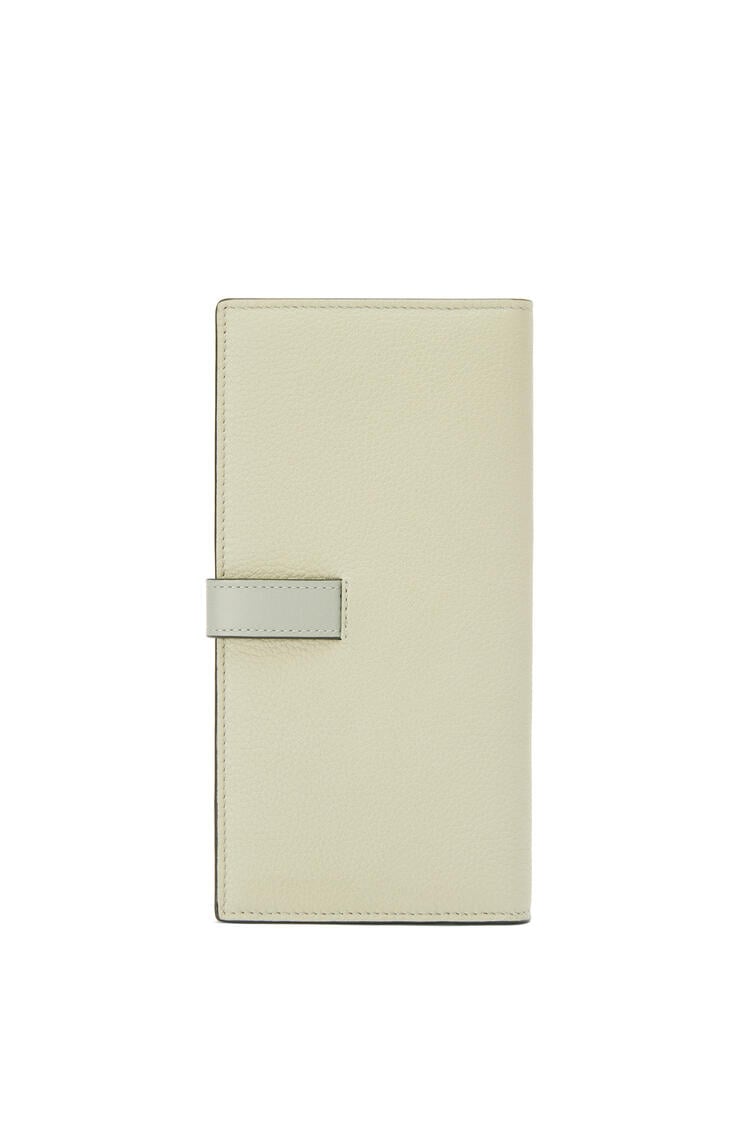 LOEWE Large vertical wallet in grained calfskin Marble Green/Ash Grey pdp_rd