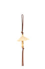LOEWE Umbrella charm in calfskin and brass Natural pdp_rd