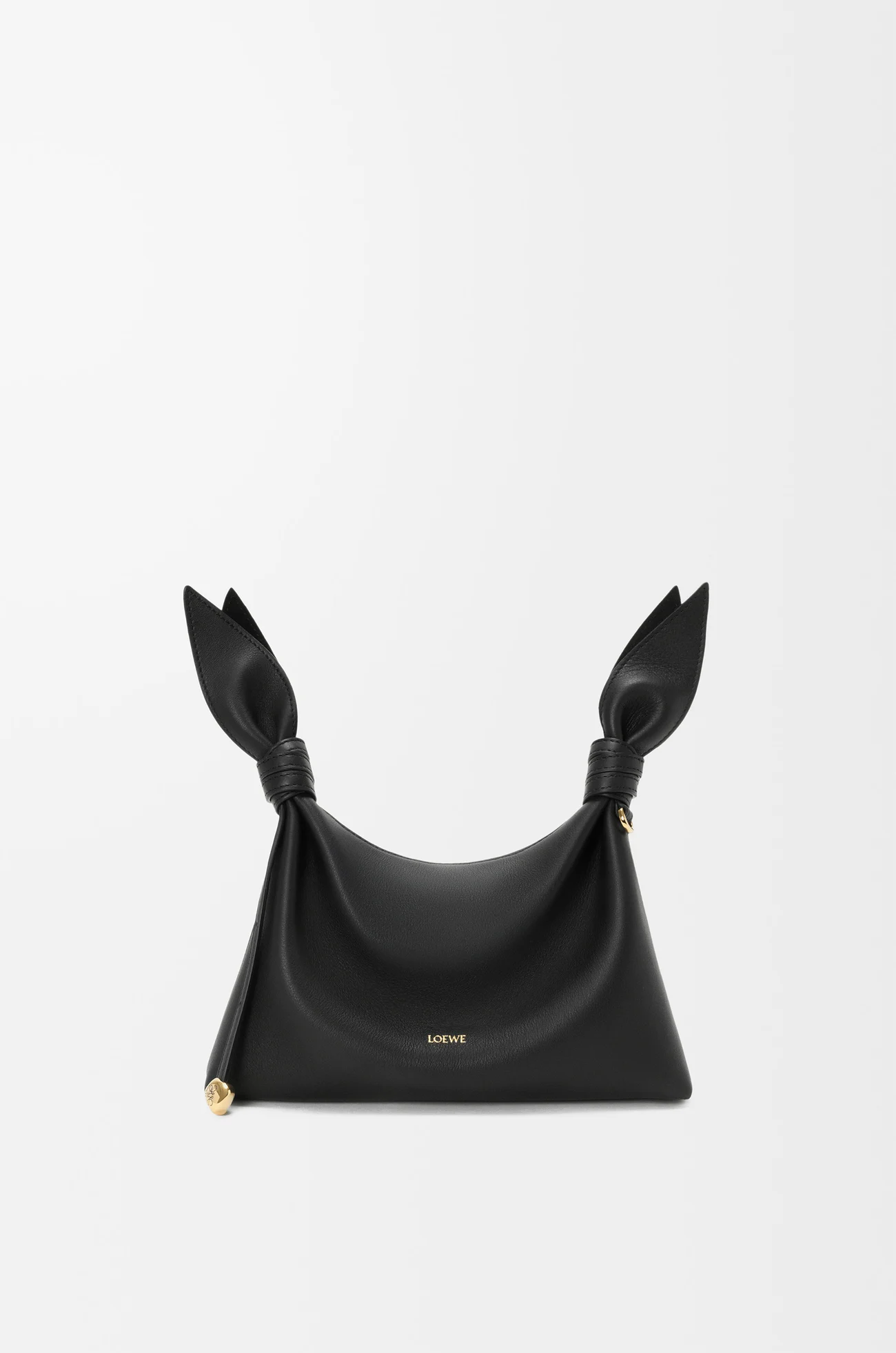 LOEWE Mini Scarf bag in smooth calfskin Black