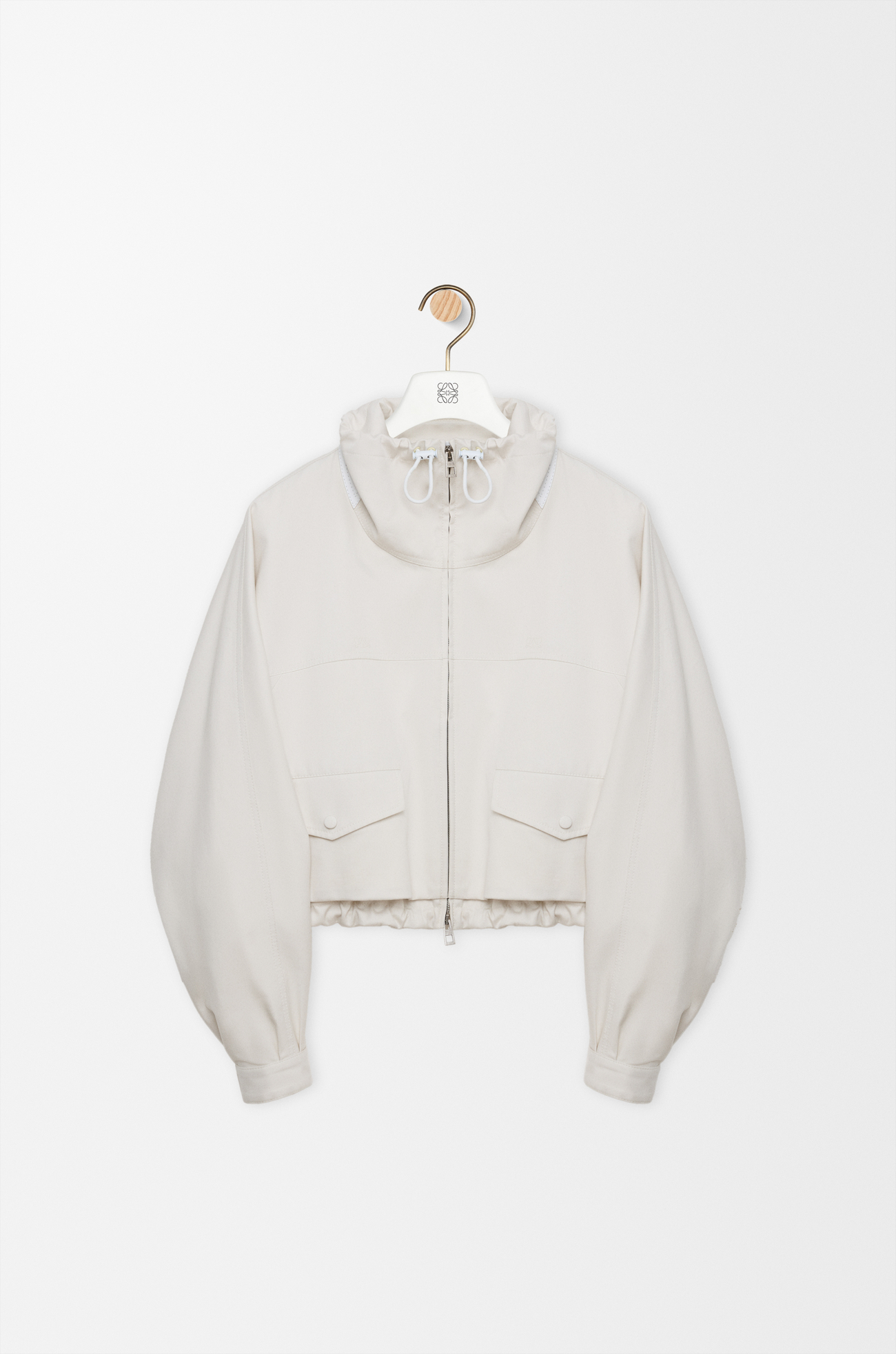 LOEWE Chaqueta en algodón y seda Marfil