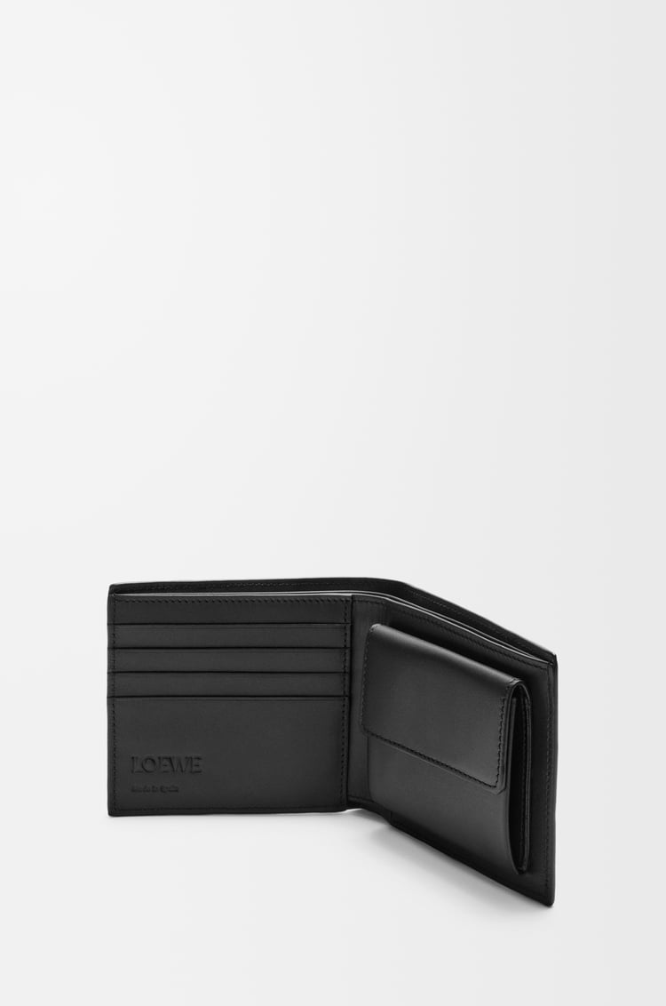 LOEWE Puzzle bifold coin wallet in classic calfskin Black