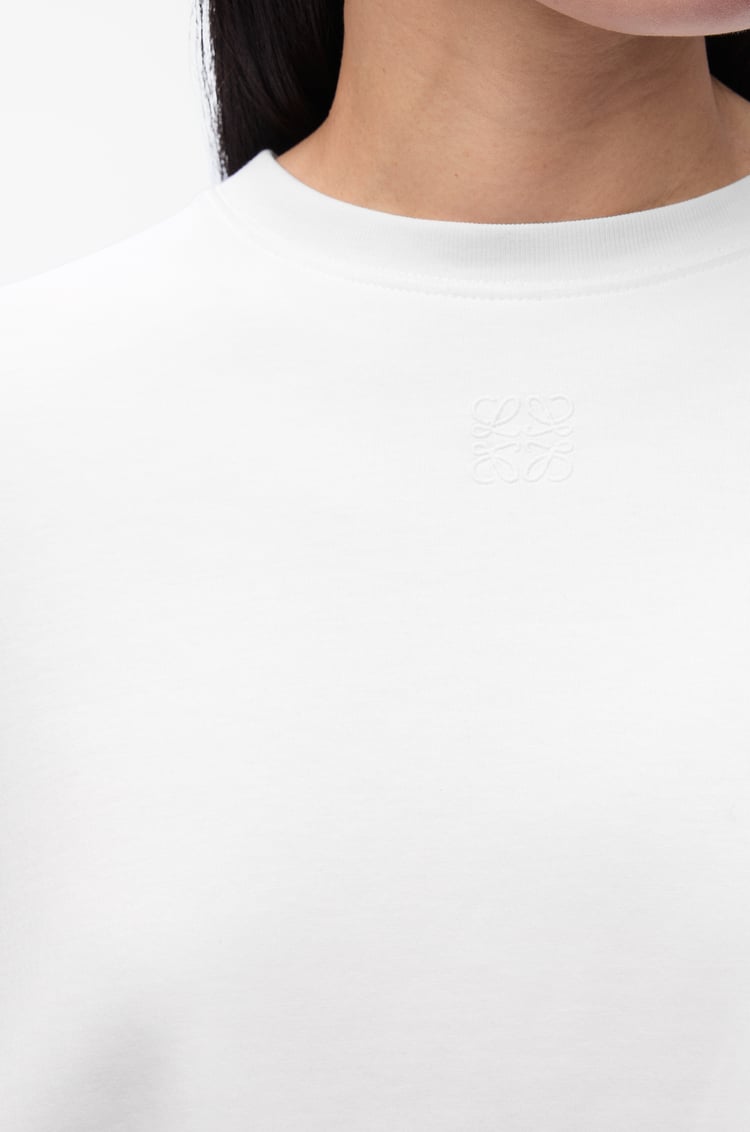 LOEWE Trapeze top in cotton blend White