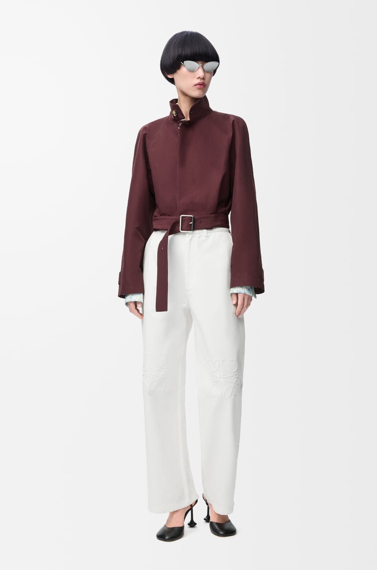 LOEWE Anagram baggy jeans in denim White