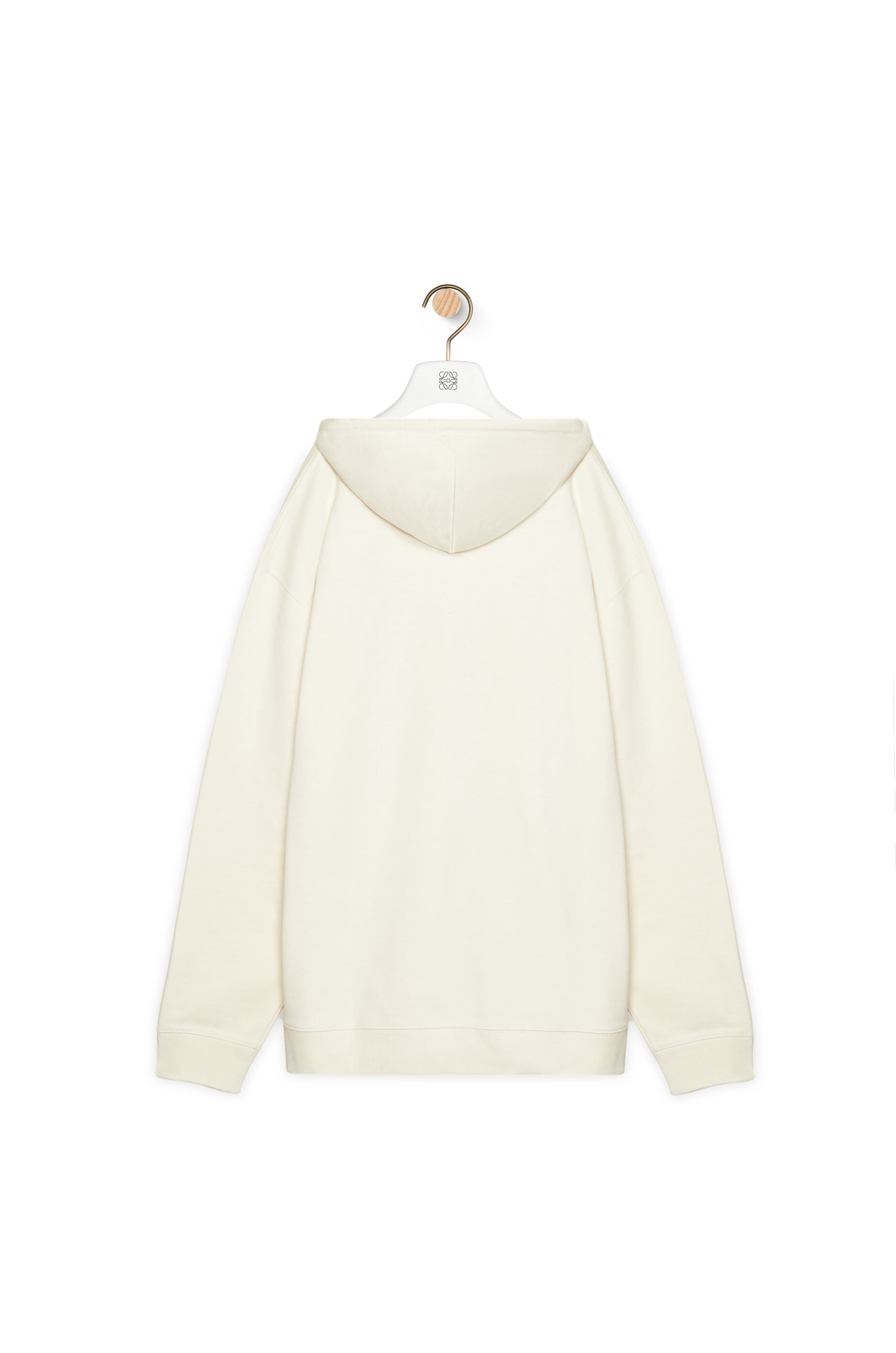 LOEWE クリーム色 Mサイズ パーカー.. Relaxed fit hoodie in cotton White - LOEWE
