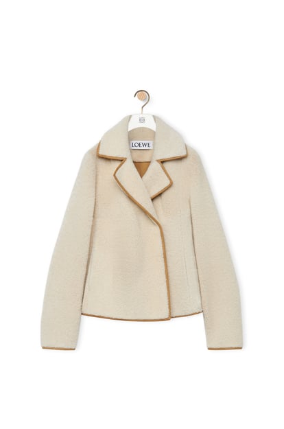 LOEWE Trapeze jacket in shearling White plp_rd