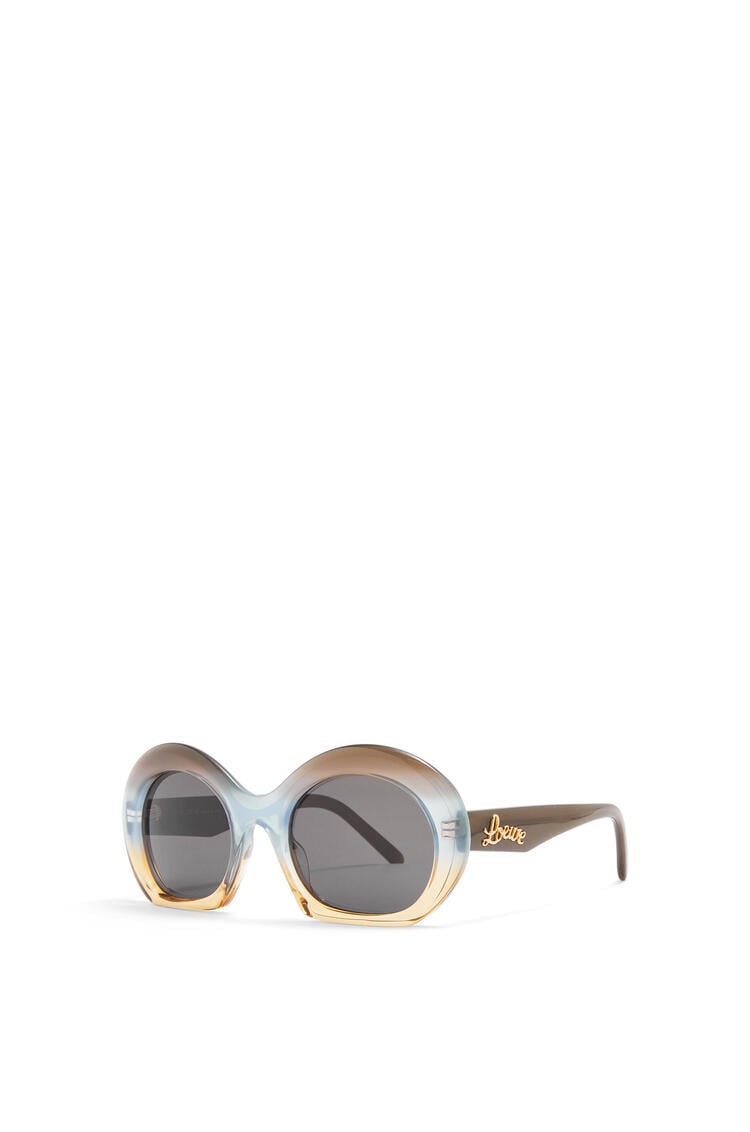 LOEWE Halfmoon sunglasses in acetate Gradient Grey/Pale Blue