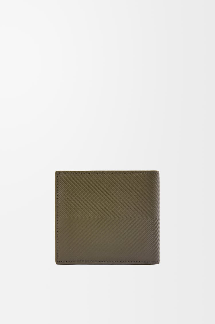 LOEWE Cartera con dos pliegues y monedero en piel de ternera Verde Caqui Oscuro