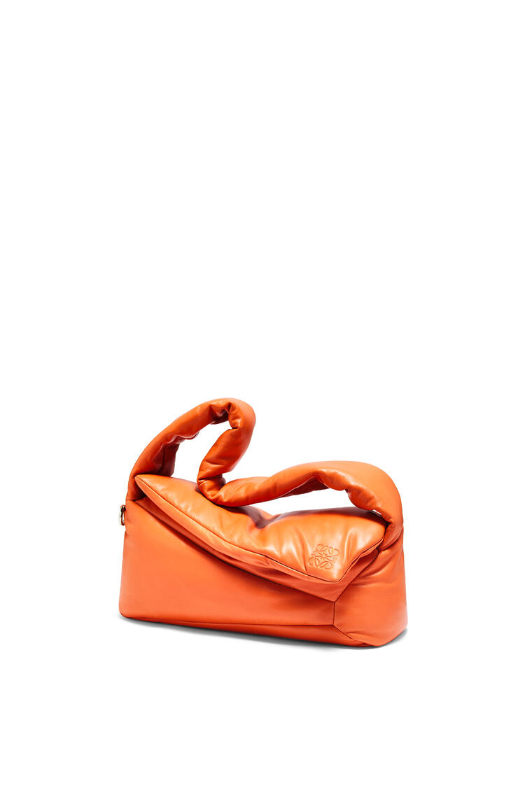 LOEWE Puffer Puzzle Hobo bag in shiny nappa lambskin Orange