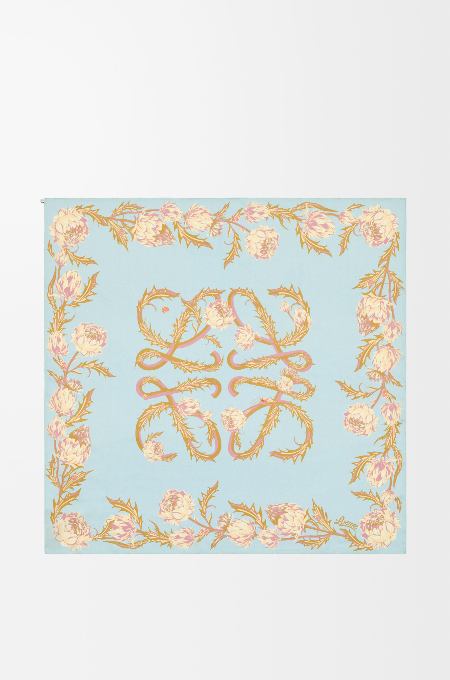 スカーフ（シルク） ブルー - ロエベ 日本 公式サイト