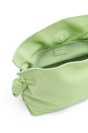 LOEWE Flamenco clutch in nappa calfskin Lime Green Glaze