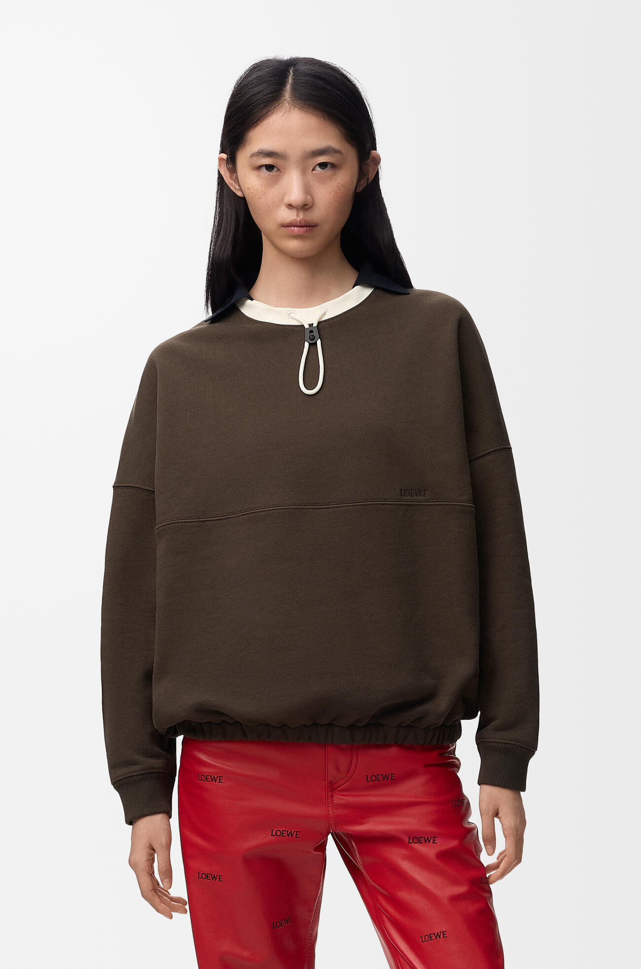 LOEWE Sweatshirt in cotton Brown
