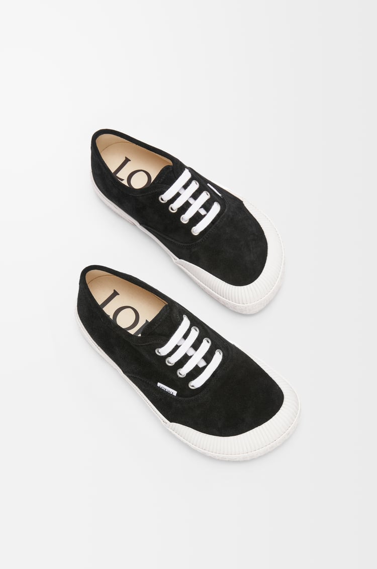 LOEWE Terra Vulca lace-up sneaker in suede Black