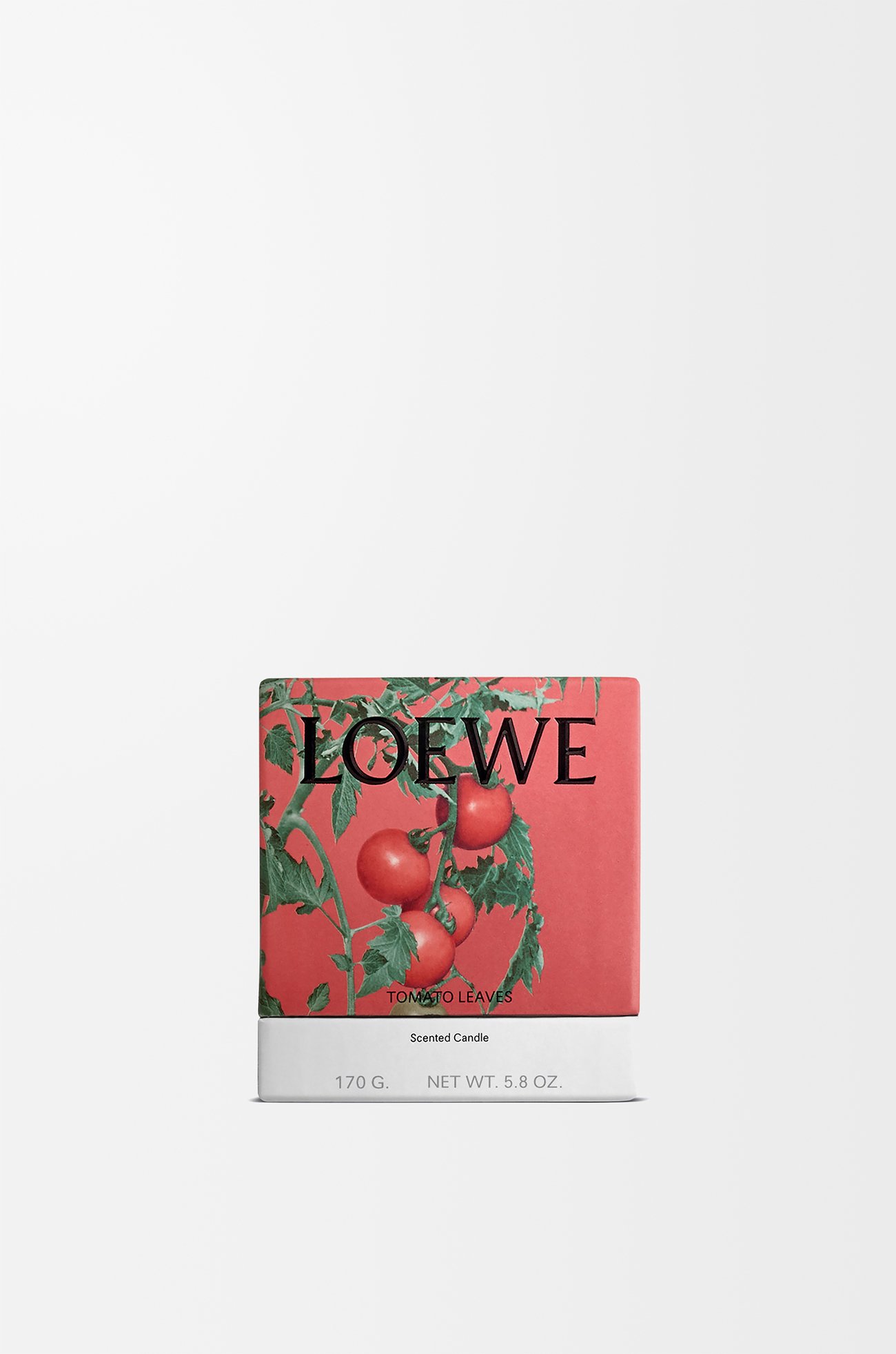 LOEWE Small Tomato Leaves candle Red
