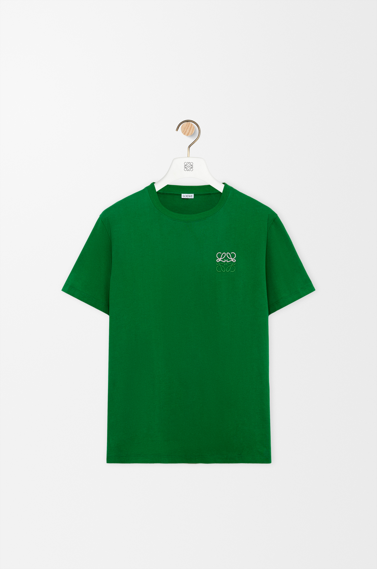 LOEWE T-shirt in cotone vestibilità regular Verde