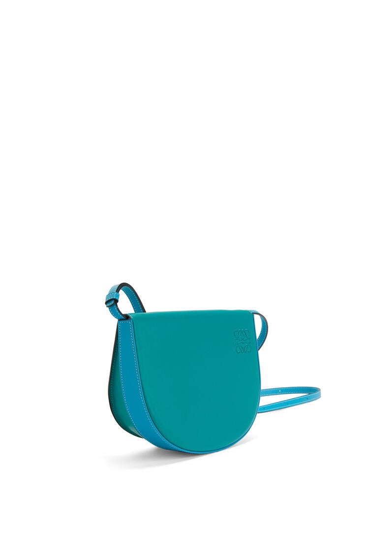 LOEWE Heel bag in soft calfskin Emerald Green/Peacock Blue pdp_rd