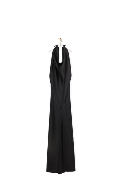 LOEWE Scarf dress in silk Black