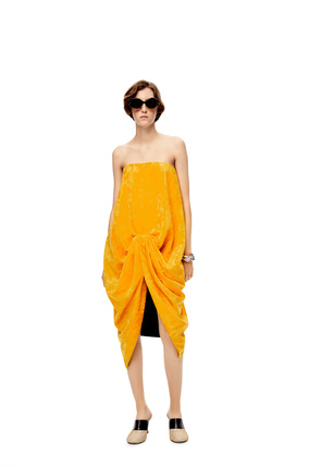 LOEWE Bustier dress in velvet Sunflower plp_rd