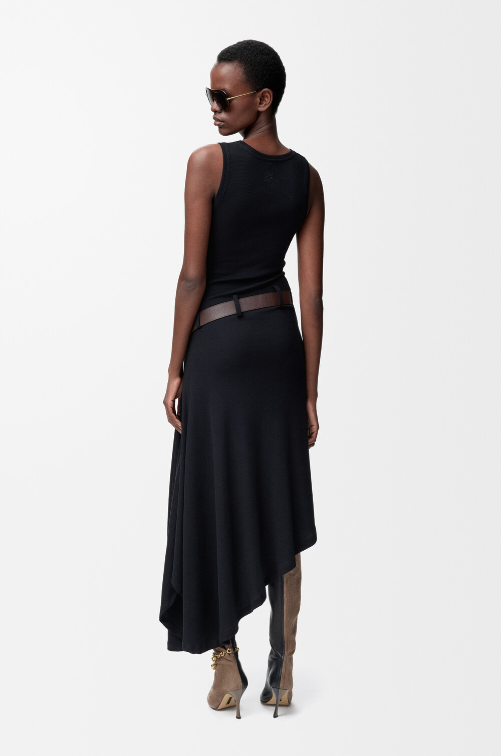 Tank dress in stretch cotton Black - LOEWE USA Official Website Tank dress in stretch cotton Black - LOEWE USA Official Website