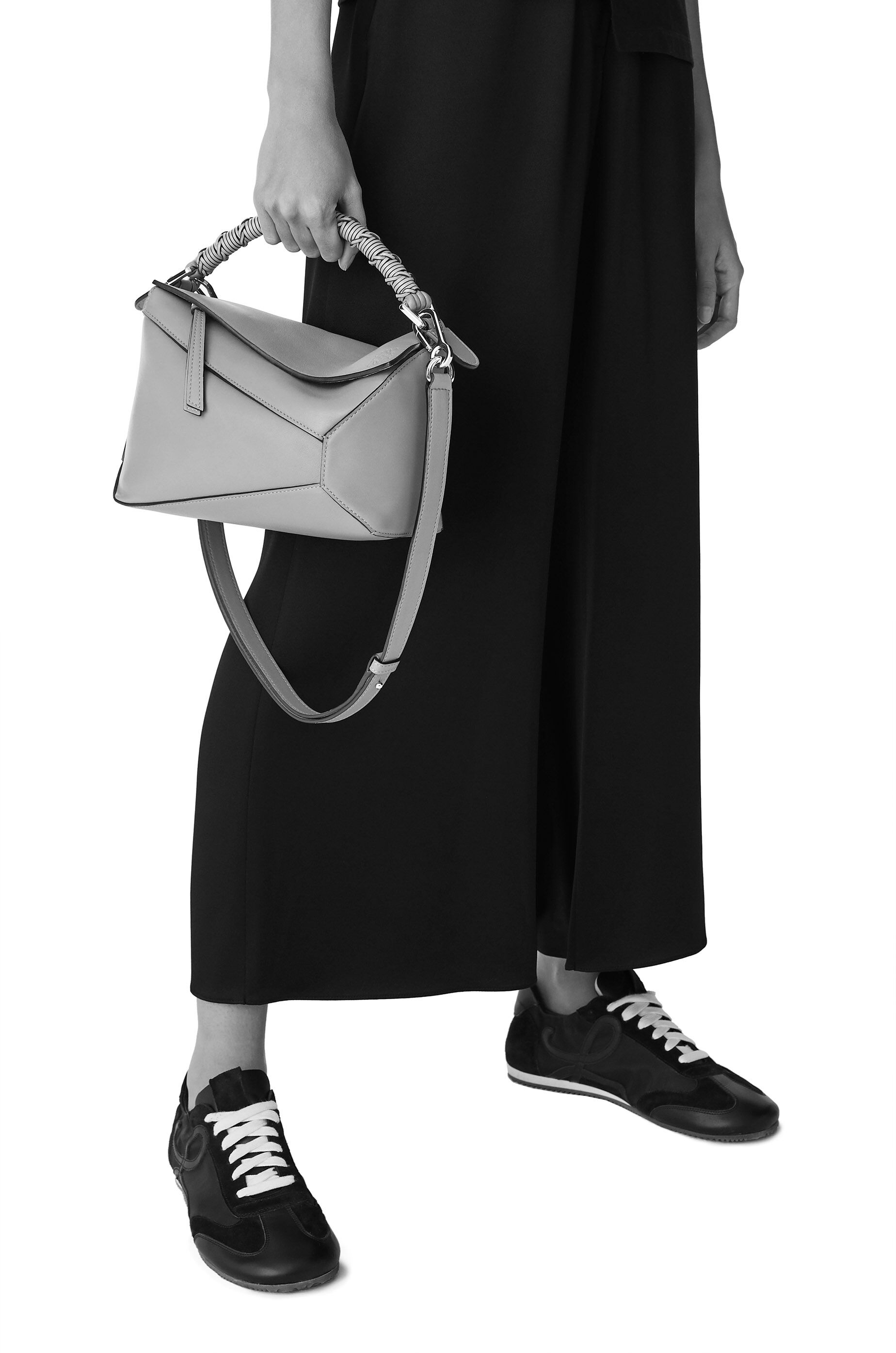 Bolso pequeño Puzzle Edge en piel napa Mostaza/Avena Claro - LOEWE