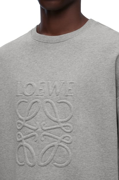 LOEWE Relaxed fit sweatshirt in cotton Grey Melange plp_rd