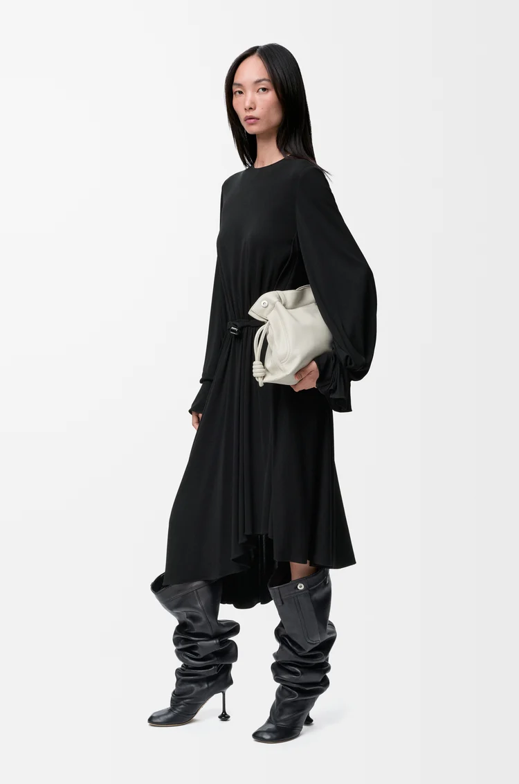 LOEWE Dress in viscose 黑色