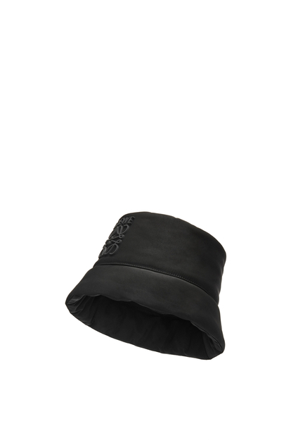 LOEWE Puffer bucket hat in nylon 黑色