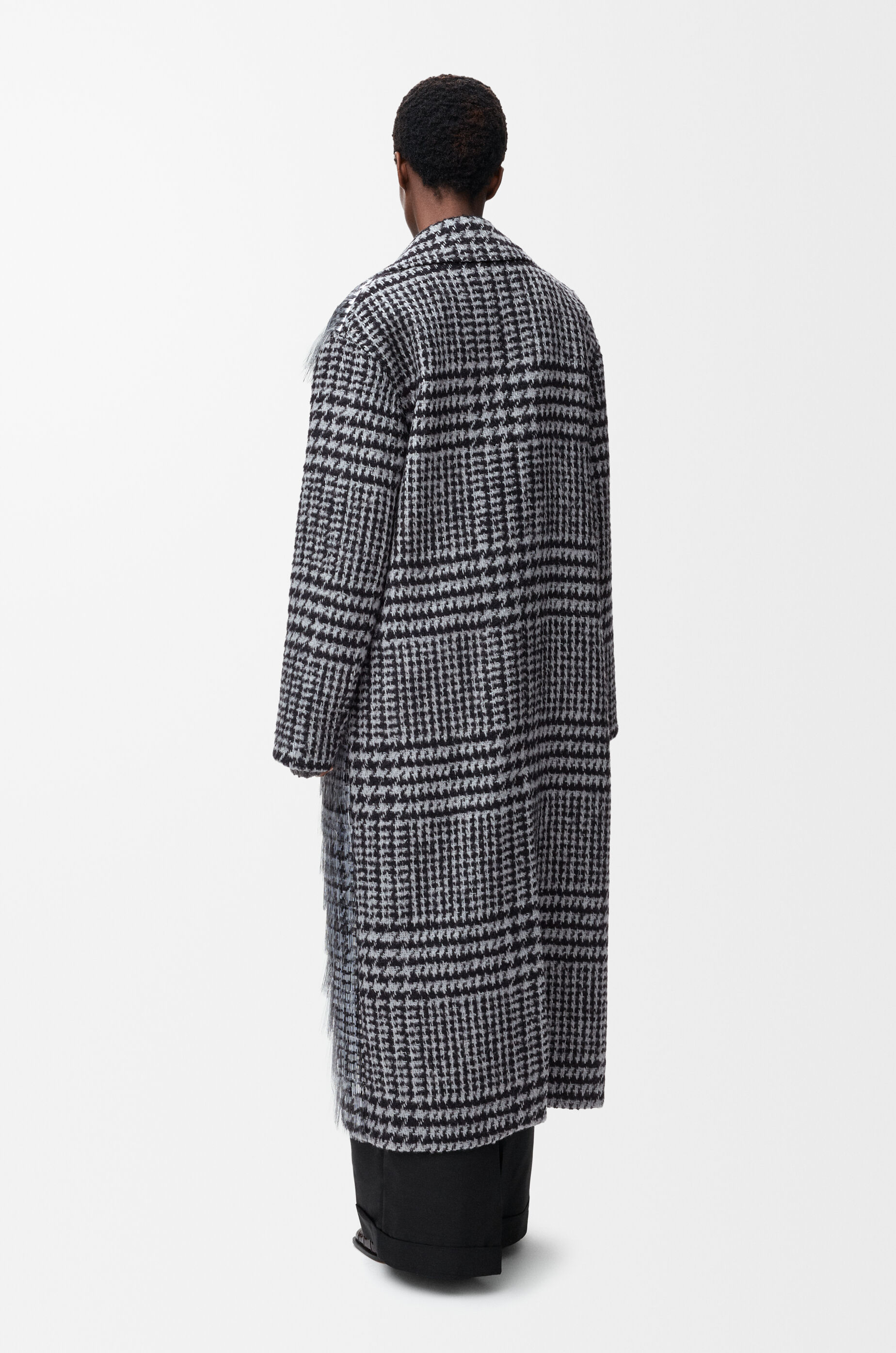 LOEWE モヘヤ グレー Loewe Calfskin Mini Flamenco Knot Clutch Pearl Grey 1350026