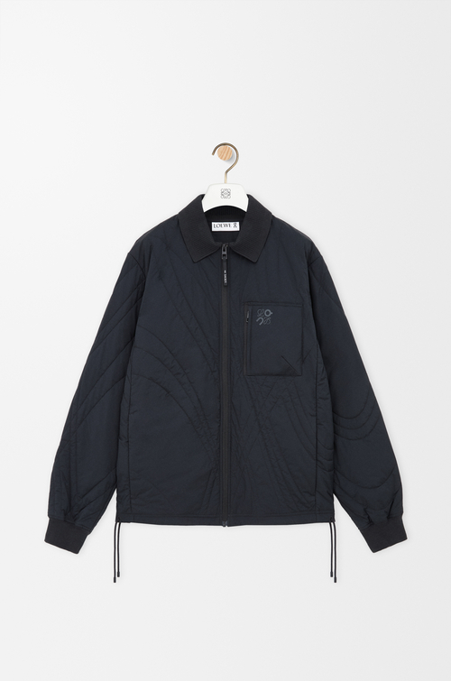LOEWE Quilted jacket in technical shell Black