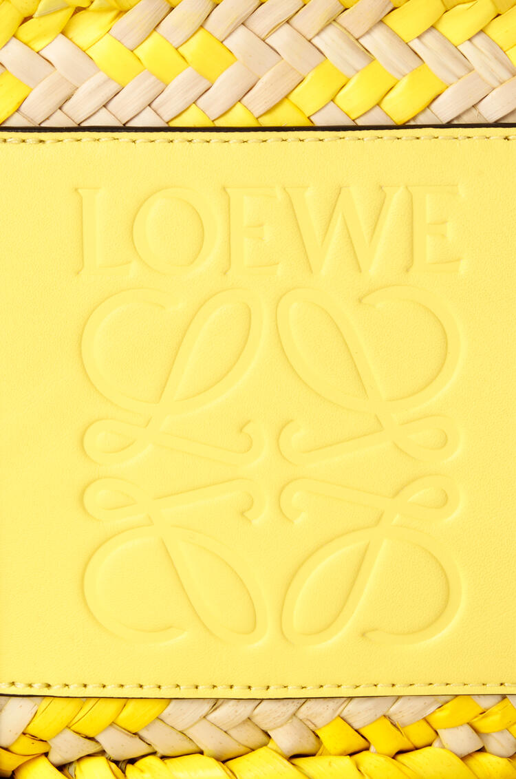 LOEWE バスケットバッグ スモール (ヤシの葉＆カーフスキン) Natural/Lemon pdp_rd