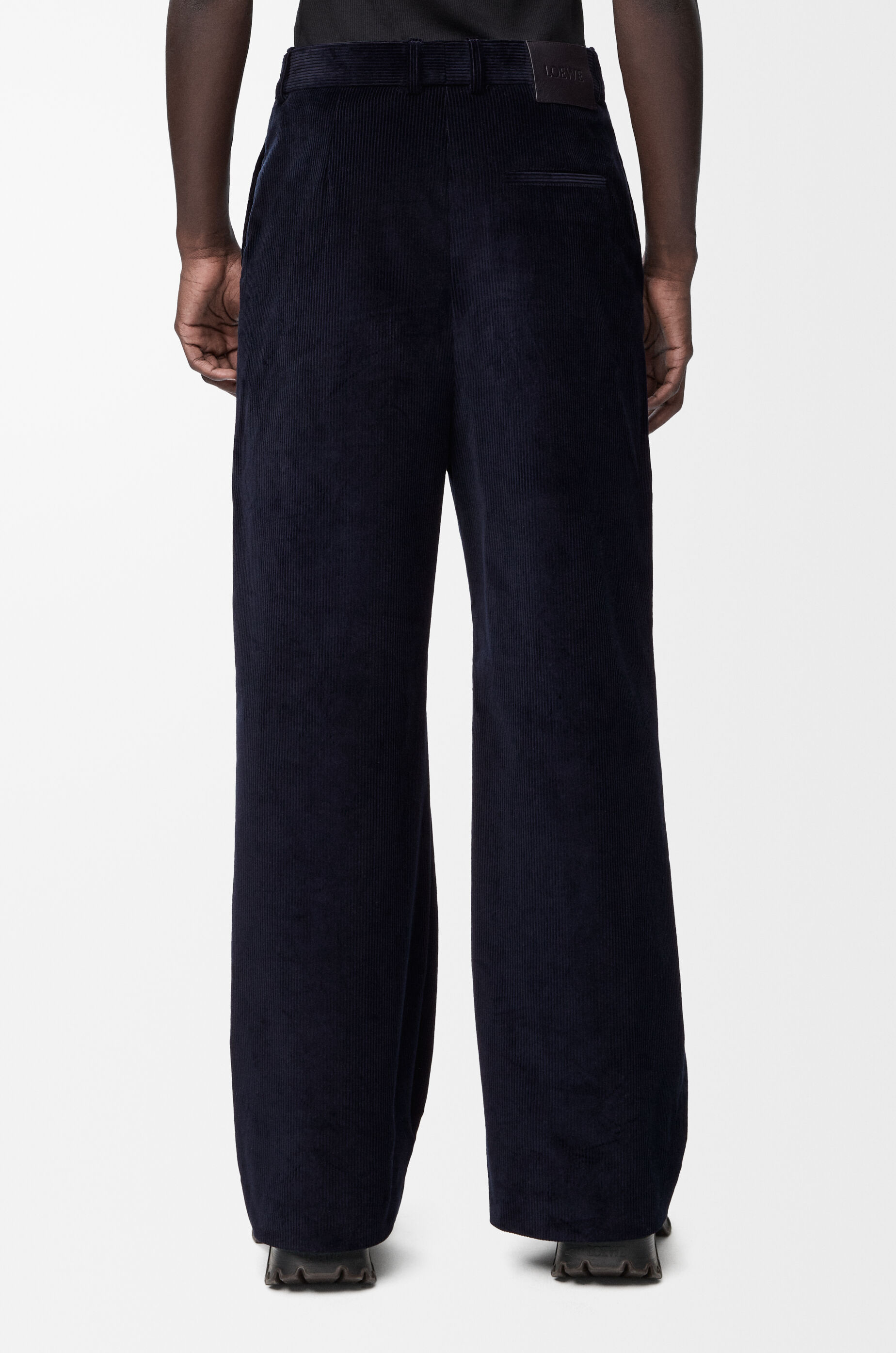 ハイブリッド トラウザーズ（コットン&ウール） ブルー - LOEWE Japan